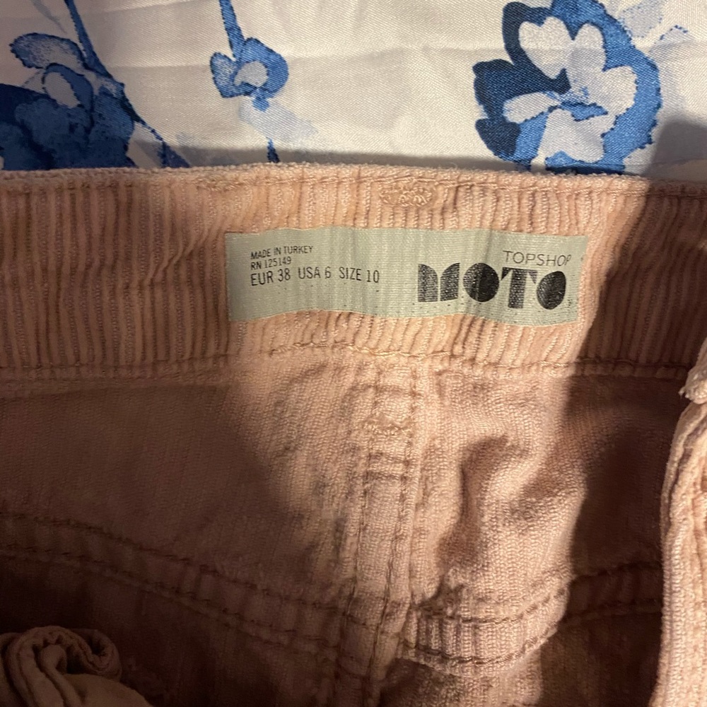 pink denim skirt